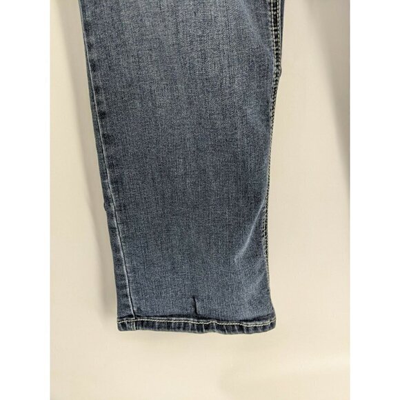 Earl Jeans Denim Embroidered Rhinestone Embellished Straight Leg Women's 14P - Picture 9 of 10